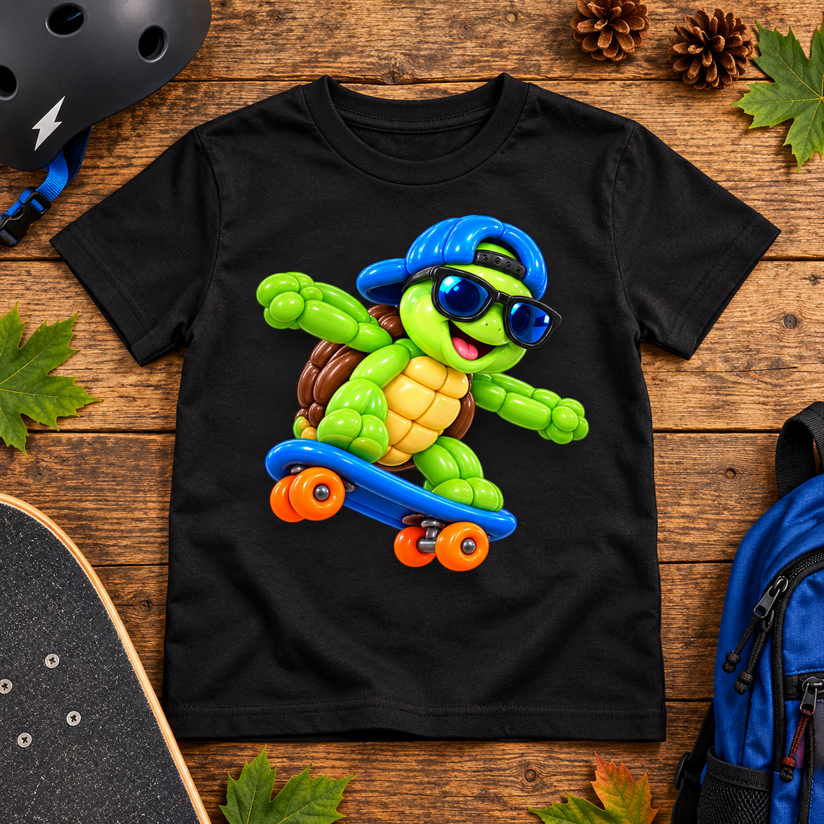 Skater Turtle Balloon Tee – Youth