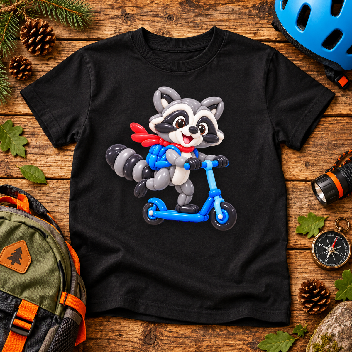 Send It Raccoon Balloon Tee – Youth