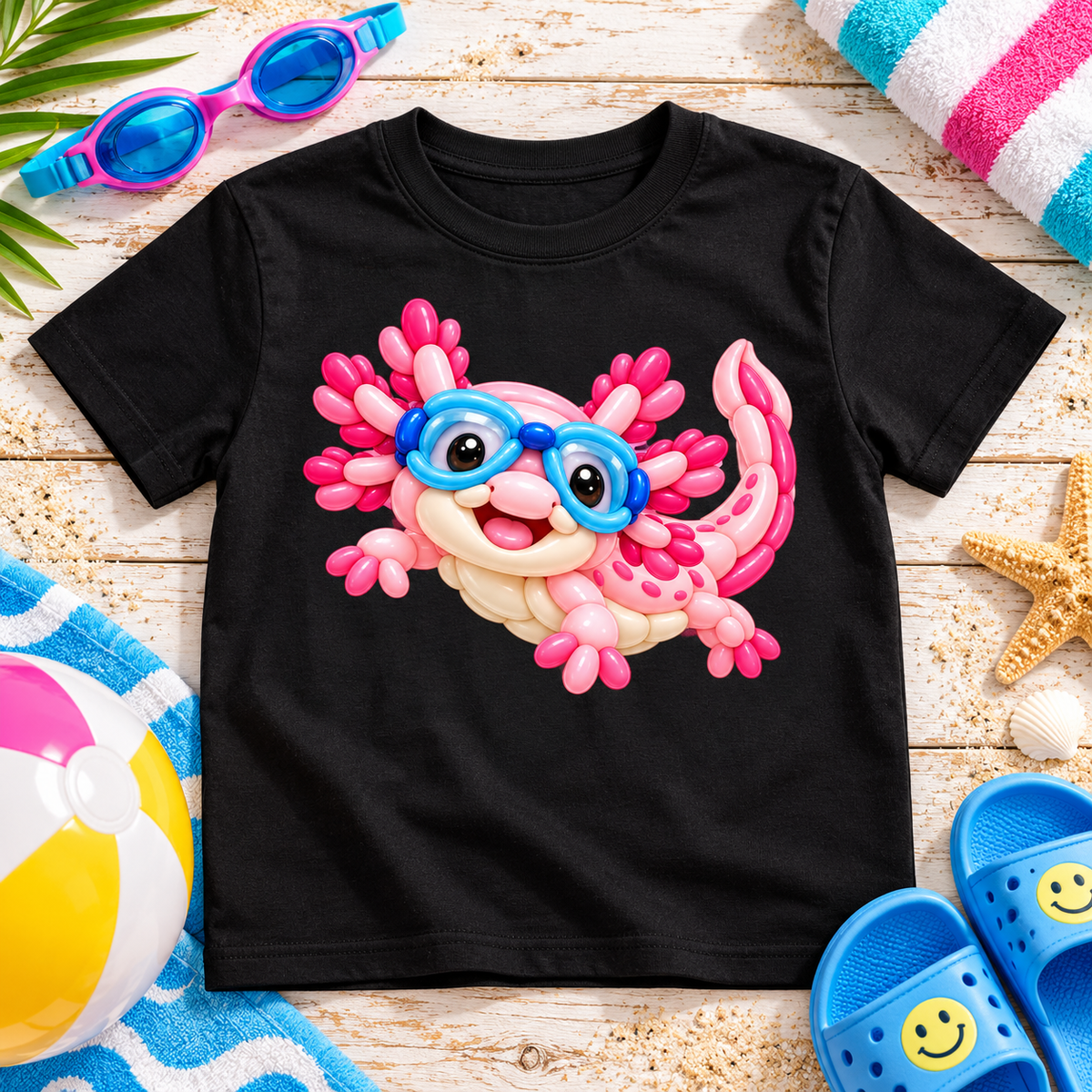 Pool Party Axolotl Balloon Tee – Youth