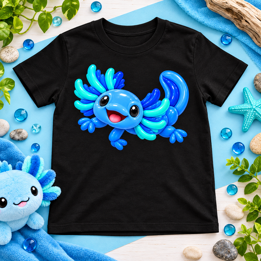 Blue Lagoon Axolotl Balloon Tee – Youth