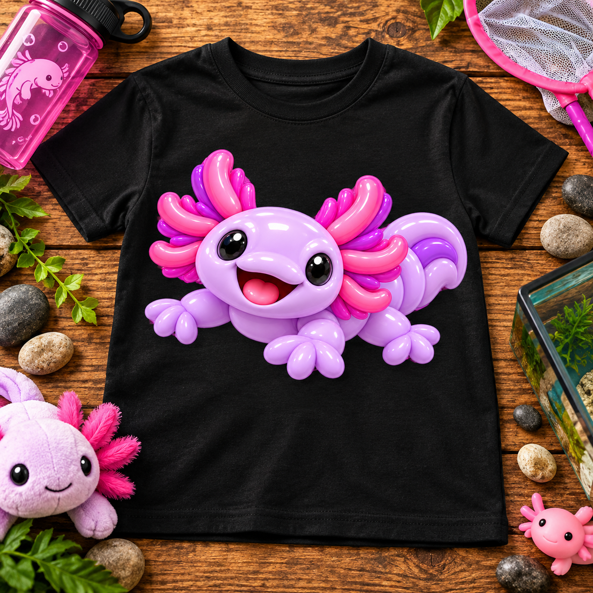 Lavender Axolotl Balloon Tee – Youth